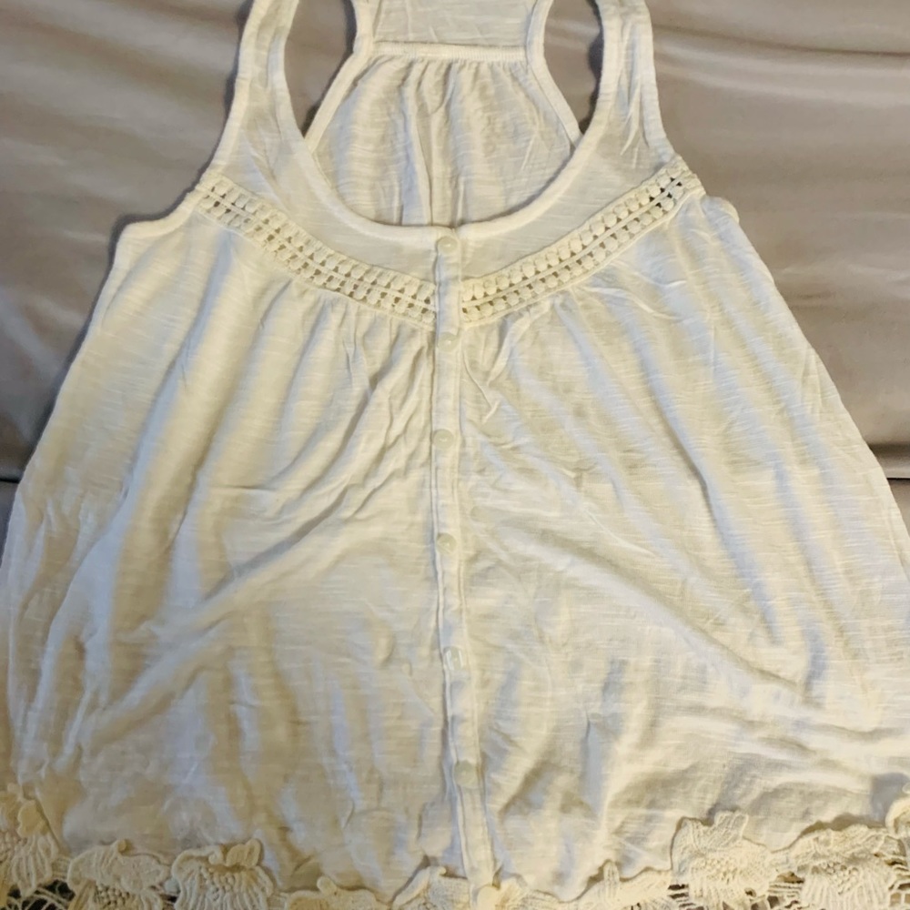 White cute tank top